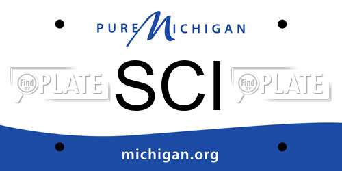 SCI Michigan License Plate