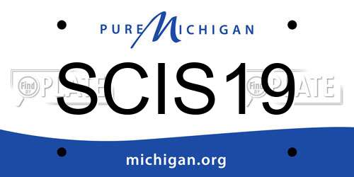 SCIS19 Michigan License Plate