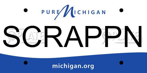 SCRAPPN Michigan License Plate