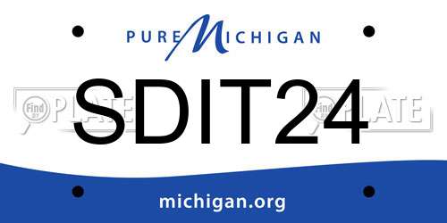 SDIT24 Michigan License Plate