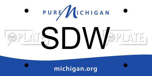 SDW Michigan License Plate