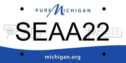 SEAA22 Michigan License Plate