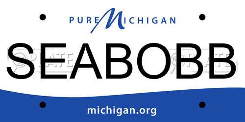 SEABOBB Michigan License Plate