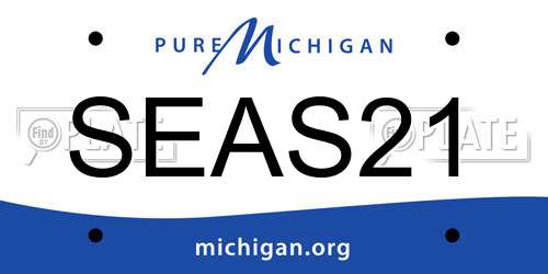 SEAS21 Michigan License Plate