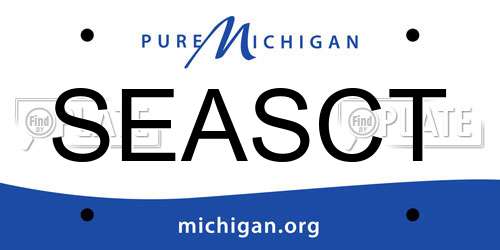 SEASCT Michigan License Plate