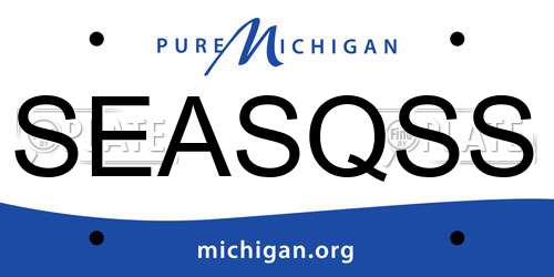 SEASQSS Michigan License Plate