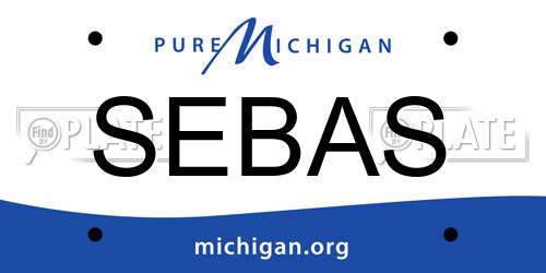 SEBAS Michigan License Plate