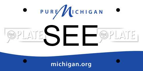 SEE Michigan License Plate