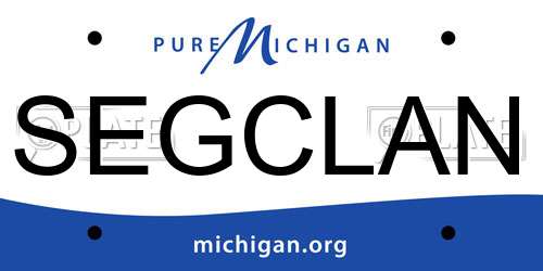 SEGCLAN Michigan License Plate