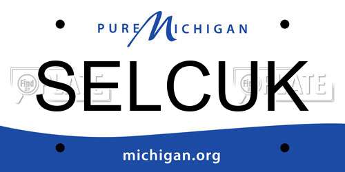 SELCUK Michigan License Plate