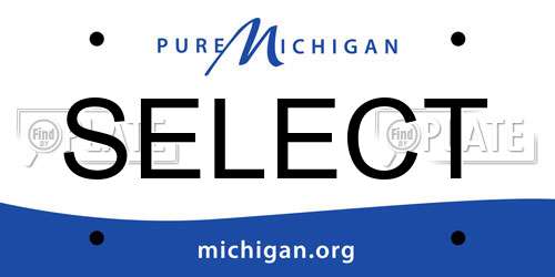 SELECT Michigan License Plate