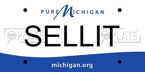 SELLIT Michigan License Plate