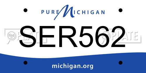 SER562 Michigan License Plate