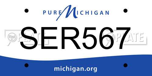 SER567 Michigan License Plate