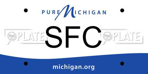 SFC Michigan License Plate