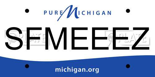 SFMEEEZ Michigan License Plate