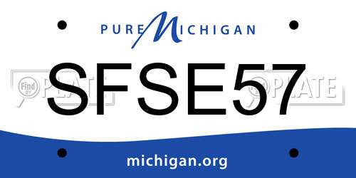 SFSE57 Michigan License Plate