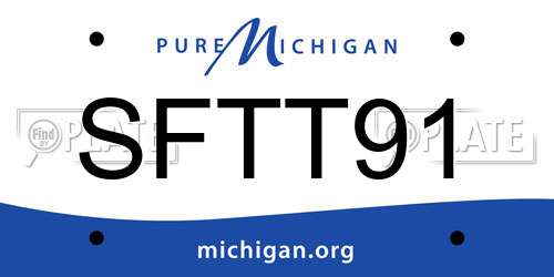 SFTT91 Michigan License Plate