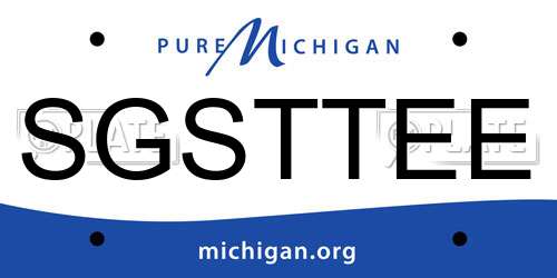 SGSTTEE Michigan License Plate
