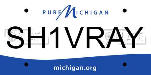 SH1VRAY Michigan License Plate