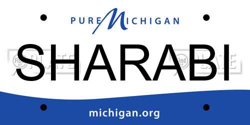 SHARABI Michigan License Plate