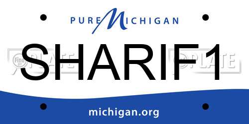 SHARIF1 Michigan License Plate