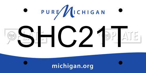 SHC21T Michigan License Plate
