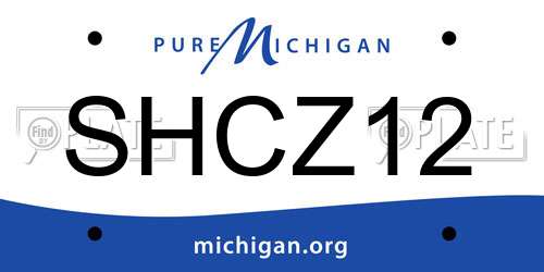 SHCZ12 Michigan License Plate