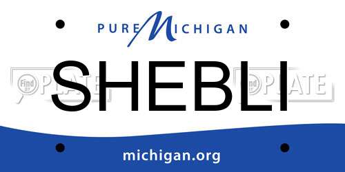 SHEBLI Michigan License Plate