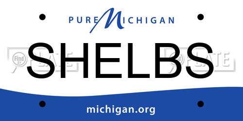 SHELBS Michigan License Plate