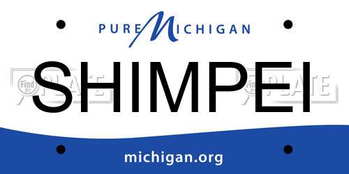 SHIMPEI Michigan License Plate