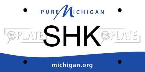 SHK Michigan License Plate