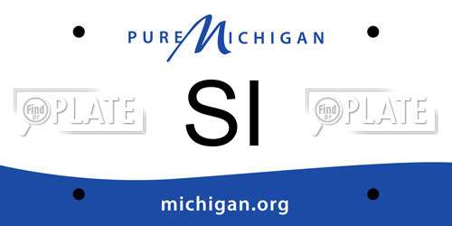 SI Michigan License Plate