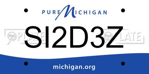 SI2D3Z Michigan License Plate