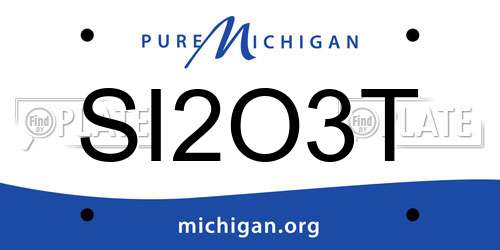 SI2O3T Michigan License Plate