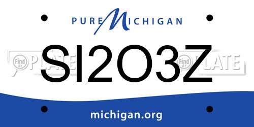 SI2O3Z Michigan License Plate
