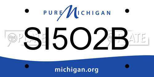 SI5O2B Michigan License Plate