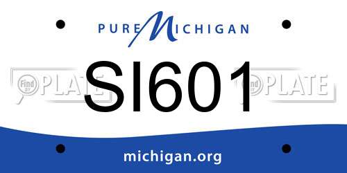 SI601 Michigan License Plate