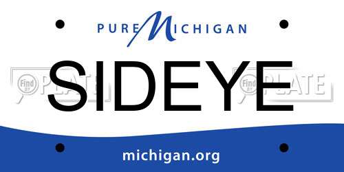 SIDEYE Michigan License Plate
