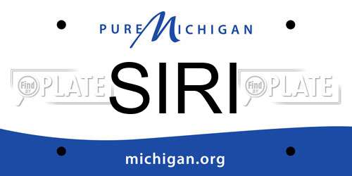 SIRI Michigan License Plate