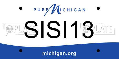 SISI13 Michigan License Plate