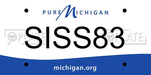 SISS83 Michigan License Plate