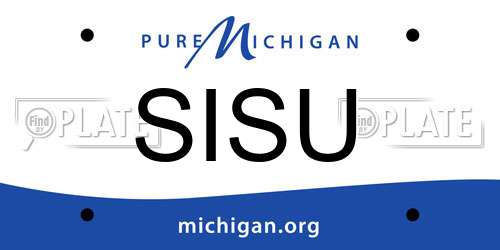SISU Michigan License Plate