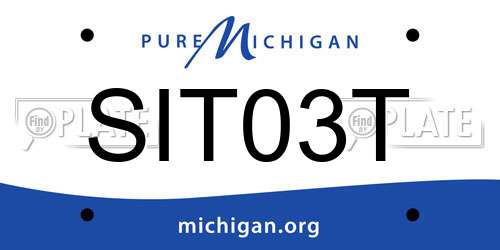 SIT03T Michigan License Plate