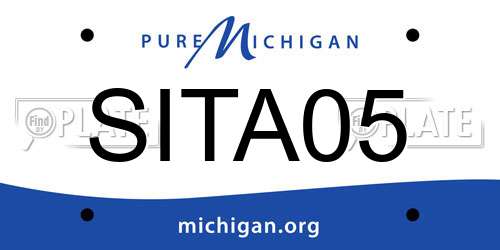 SITA05 Michigan License Plate