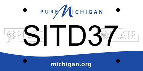 SITD37 Michigan License Plate