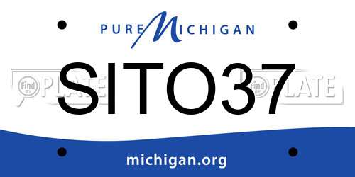 SITO37 Michigan License Plate