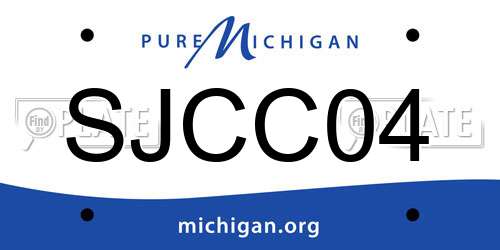 SJCC04 Michigan License Plate