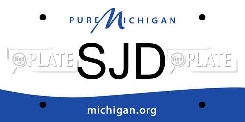 SJD Michigan License Plate