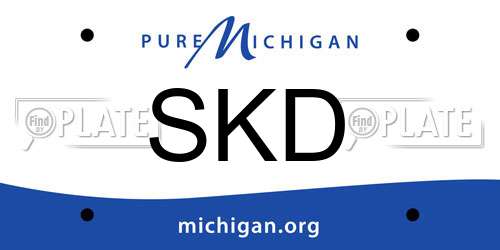 SKD Michigan License Plate